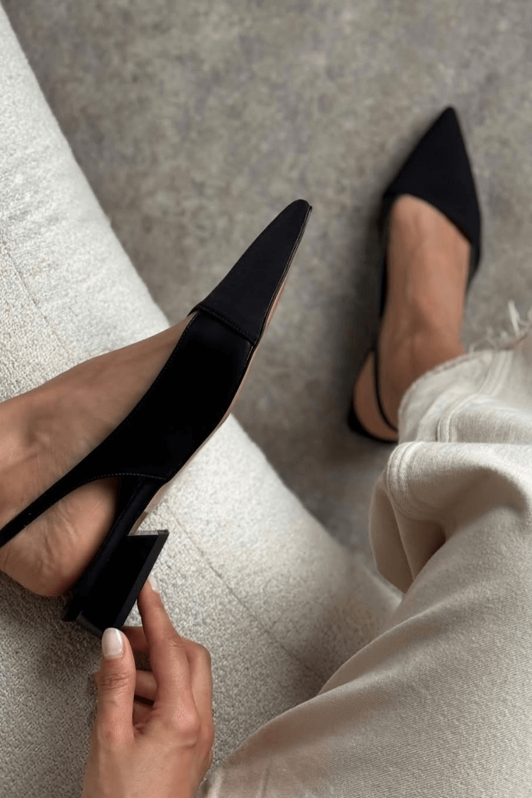 Minimalist Pointy Slingback Flats