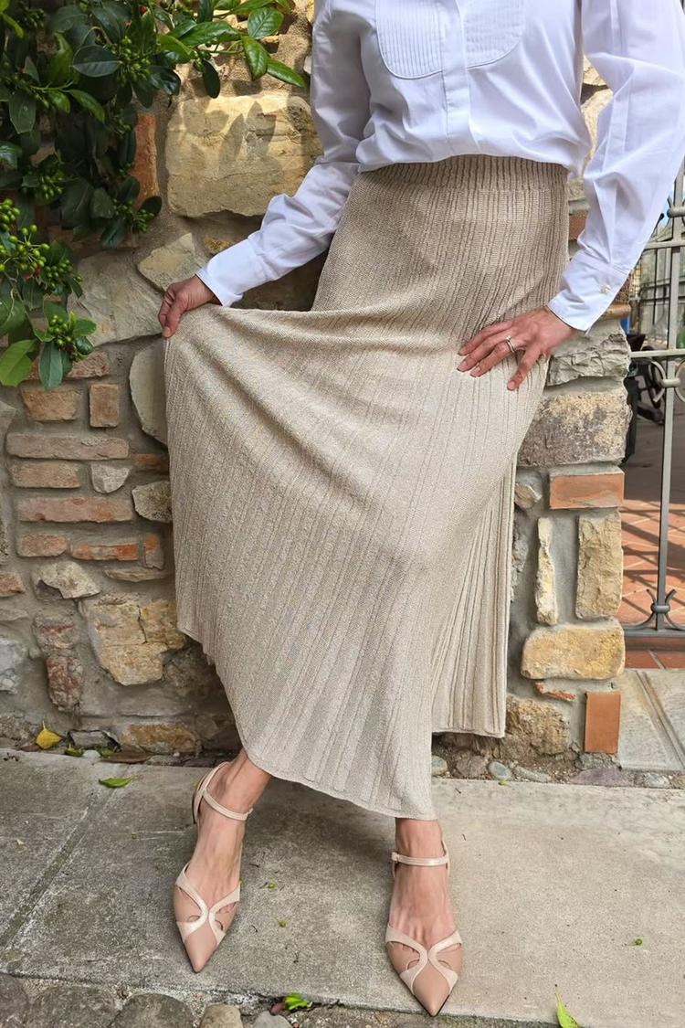 Ankle Strap Buckle Colorblock Cutout Pointed Toe Beige Flats