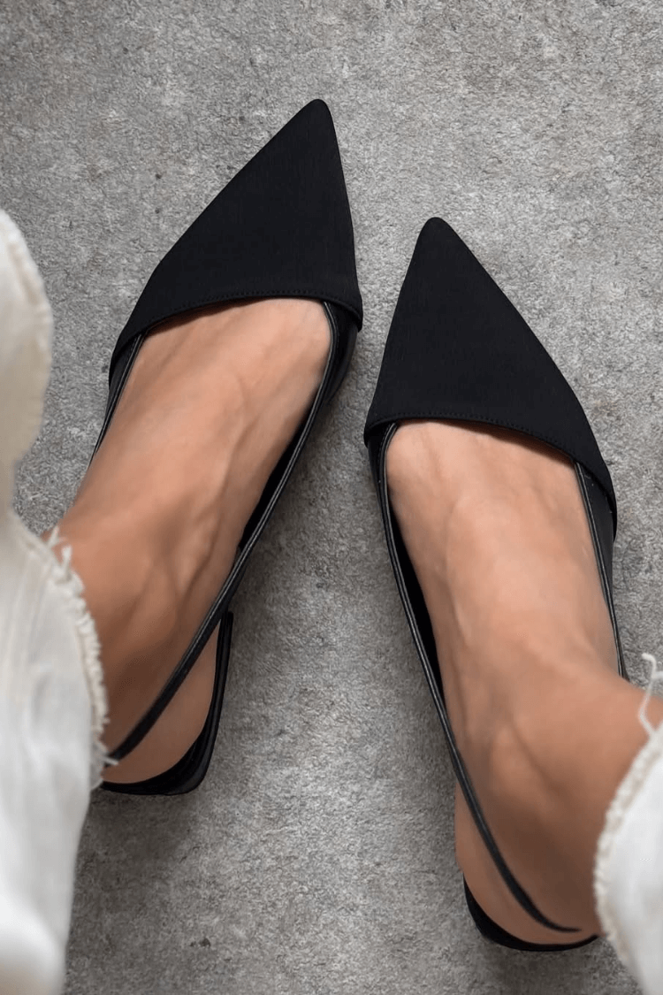 Minimalist Pointy Slingback Flats