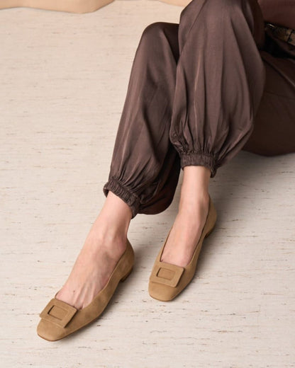 Plain Square Toe Ballet Flats
